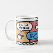 AFK Gamer Pixel Art Mug – Funny Retro Kaffeetasse (Links)