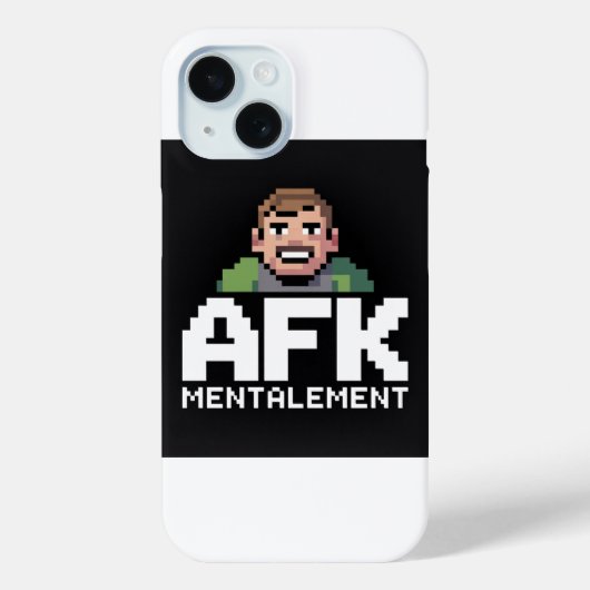 AFK Mental Chibi Gamer Pixel Art Case-Mate iPhone Hülle (Rückseite)