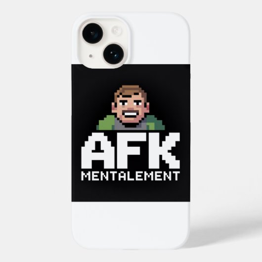 AFK Mental Chibi Gamer Pixel Art Case-Mate iPhone Hülle (Rückseite)
