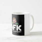AFK Mental Chibi Gamer Pixel Art Kaffeetasse (VorderseiteRechts)