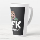 AFK Mental Chibi Gamer Pixel Art Milchtasse (Rechte Ecke)