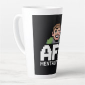 AFK Mental Chibi Gamer Pixel Art Milchtasse (Linke Ecke)