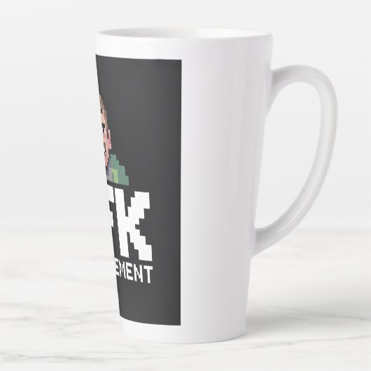AFK Mental Chibi Gamer Pixel Art Milchtasse (Rechts)