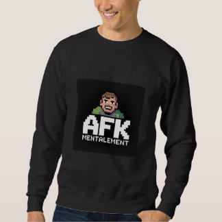 AFK Mental Chibi Gamer Pixel Art Sweatshirt