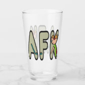 AFK weg von der Tastatur Glas (Vorderseite)