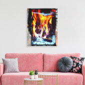 AflFlamme Leinwanddruck (Insitu (Wohnzimmer))
