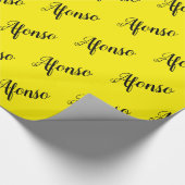 Afonso Gelbes Geschenkpapier (Ecke)