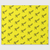 Afonso Gelbes Geschenkpapier (Flach)