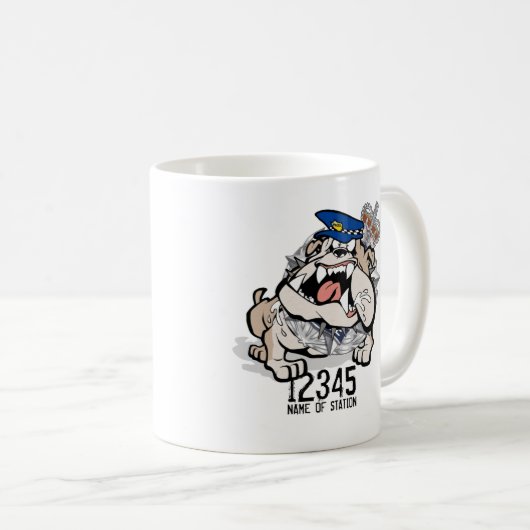 AFP TAT Polizei-verärgerte Hundekaffee-Tasse Kaffeetasse (VorderseiteRechts)