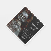 Afraid Doll Beängstigend Halloween-Party Napkin Serviette (Ecke)