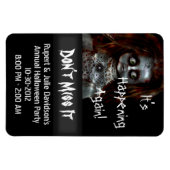 Afraid Doll Beängstigende Halloween-Erinnerung Magnet (Horizontal)