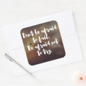 Afrato versuchen, Angebot Quadratischer Aufkleber (Umschlag)