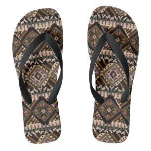 Afrcian Mud Cloth Pattern Badesandalen