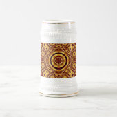 Africa Abstrakt Art Pattern Bierglas (Mittel)