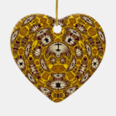 Africa Abstrakt Art Pattern Keramik Ornament (Hinten)