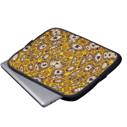 Africa Abstrakt Art Pattern Laptopschutzhülle (Vorne Knopf)