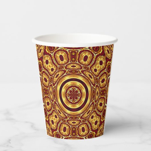 Africa Abstrakt Art Pattern Pappbecher (Vorderseite)