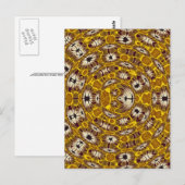 Africa Abstrakt Art Pattern Postkarte (Vorne/Hinten)