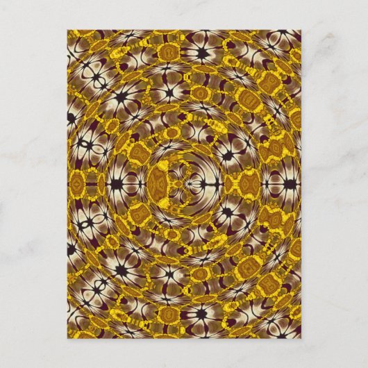 Africa Abstrakt Art Pattern Postkarte (Vorderseite)