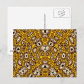 Africa Abstrakt Art Pattern Postkarte (Vorne/Hinten)