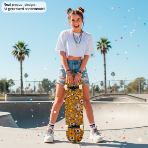 Africa Abstrakt Art Pattern Skateboard