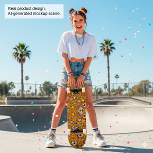 Africa Abstrakt Art Pattern Skateboard