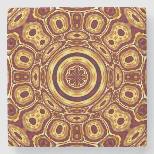 Africa Abstrakt Art Pattern Steinuntersetzer (Vorderseite)