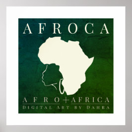 AFRICA AFRO POSTER