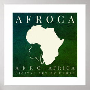 AFRICA AFRO POSTER