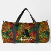 Africa Amhara Ethiopia Geometric Ethnic Pattern 14 Duffle Bag (Rückseite)