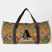 Africa Amhara Ethiopia Geometric Ethnic Pattern 16 Duffle Bag (Rückseite)