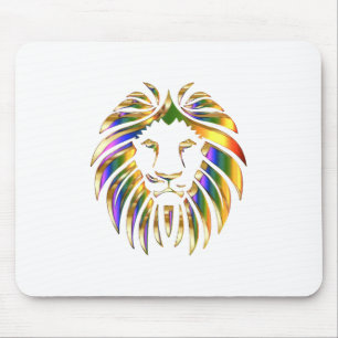 Africa Animal Art Big Cat Lion Chromatic farbig Mousepad