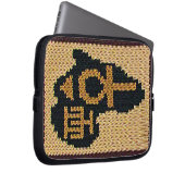 Africa Ankh Artisan Crochet Print Electronics Bag Laptopschutzhülle (Vorne Rechts)