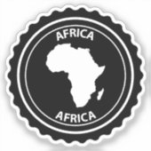 Africa Aufkleber (Vorderseite)