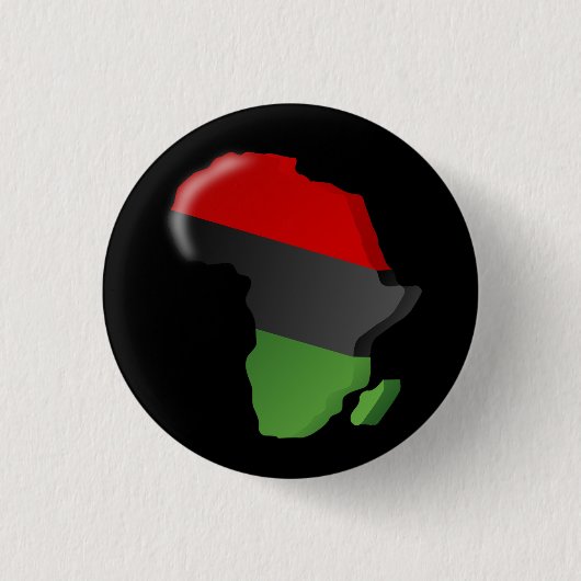 AFRICA BLACK RED GREEN PAN-AFRICANISM BUTTON (Vorderseite)