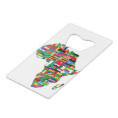Africa Continent Countries Flags Map Nations Geldbeutel Flaschenöffner (Vorderseite Schrägansicht)