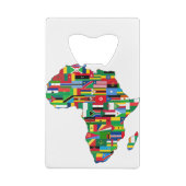 Africa Continent Countries Flags Map Nations Geldbeutel Flaschenöffner (Rückseite)