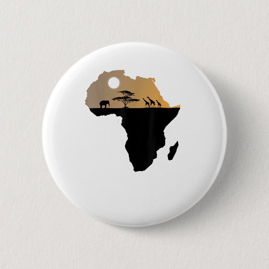 Africa Continent Safari Button (Vorderseite)