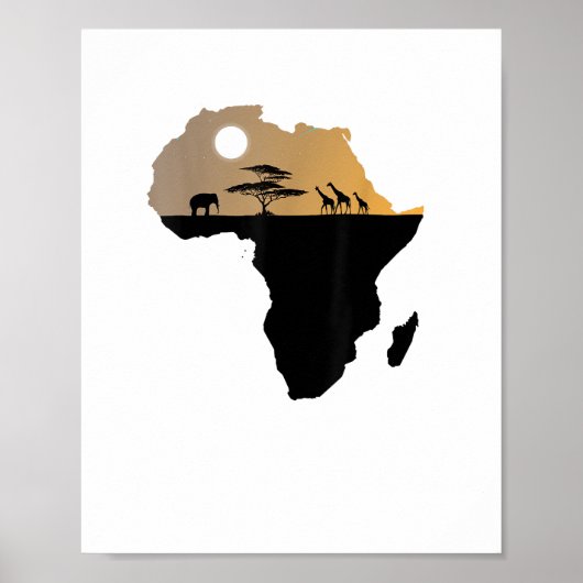 Africa Continent Safari Poster (Vorne)