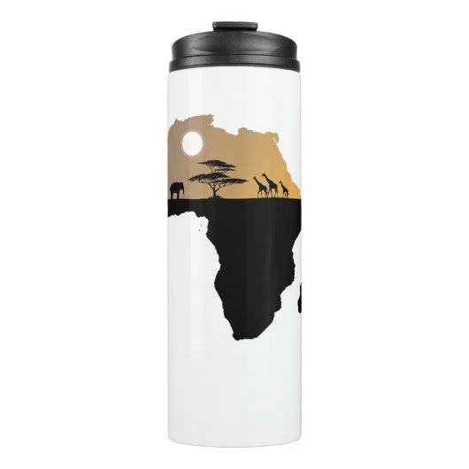 Africa Continent Safari Thermosbecher (Vorderseite)