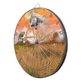 Africa Crop Field Travel Poster Dartscheibe (Vorderseite rechts)