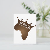 aFRICA Crowned Postkarte (Stehend Vorderseite)