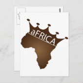 aFRICA Crowned Postkarte (Vorne/Hinten)