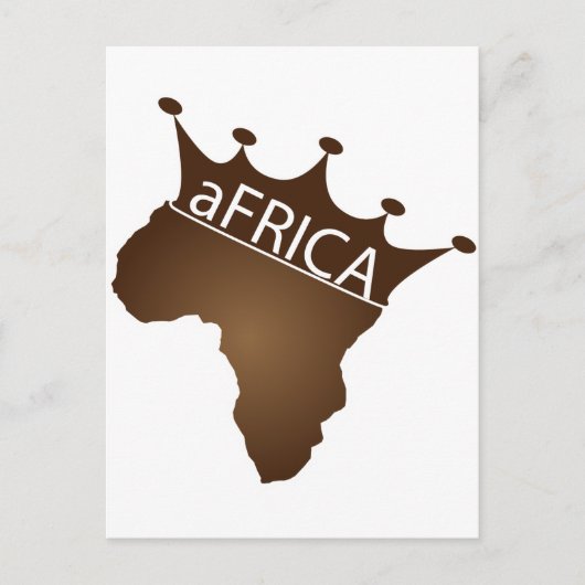 aFRICA Crowned Postkarte (Vorderseite)