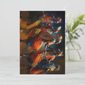 Africa Dance of the Maasai - Wedding Invitation Einladung (Stehend Vorderseite)