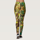 Africa Desert Cactus Pflanze Prickly Pear Leggings (Rückseite)