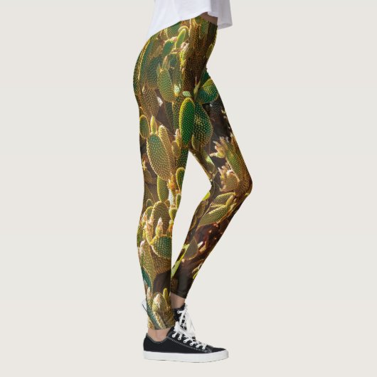 Africa Desert Cactus Pflanze Prickly Pear Leggings (Rechts)