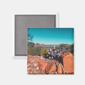 Africa Desert Landscape Nature Cactus Pflanze Magnet (Vorderseite/Rückseite)