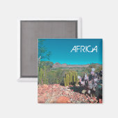 Africa Desert Landscape Nature Cactus Pflanze Magnet (Vorderseite/Rückseite)