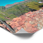 Africa Desert Landscape Nature Cactus Pflanze Poster (Ecke)